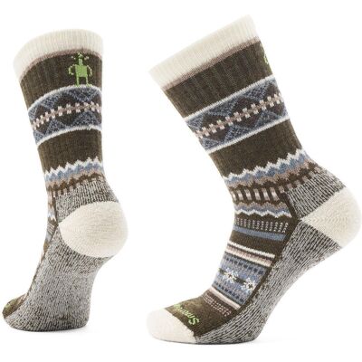 Smartwool Men's Everyday Snowed In Sweater Crew Socks Military Olive 34-37 Smartwool Men's Everyday Snowed In Sweater Crew Socks Military Olive 34-37