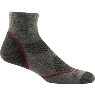 Darn Tough Men's Light Hiker 1/4 Lightweight Hiking Sock Taupe M Darn Tough Men's Light Hiker 1/4 Lightweight Hiking Sock Taupe M
