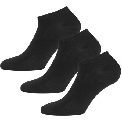 Urberg Bamboo Shaftless Sock 3-Pack Black Beauty 40-43 Urberg Bamboo Shaftless Sock 3-Pack Black Beauty 40-43