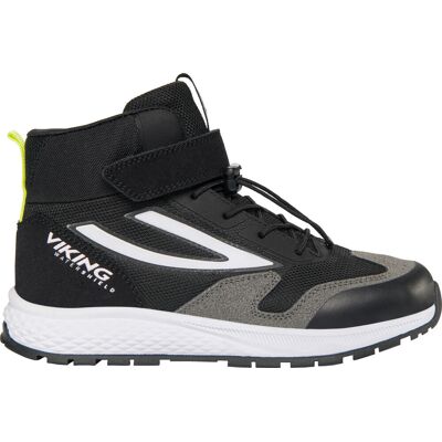 Viking Juniors' Century Mid Waterproof 1V Speedlace Black/Lime 30 Viking Juniors' Century Mid Waterproof 1V Speedlace Black/Lime 30