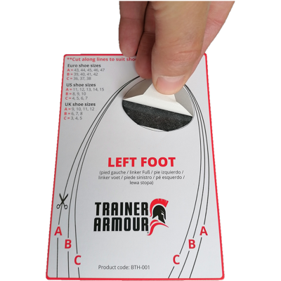 Trainer Armour Big Toe Hole Preventer Black One Size Trainer Armour Big Toe Hole Preventer Black One Size
