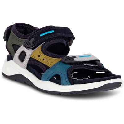 Ecco Kids' X-trinsic Flat Sandal Multicolor Fir Green 27 Ecco Kids' X-trinsic Flat Sandal Multicolor Fir Green 27