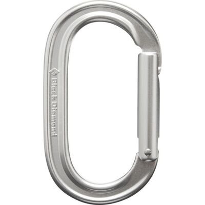 Black Diamond Oval Keylock Carabiner Polished One Size Black Diamond Oval Keylock Carabiner Polished One Size