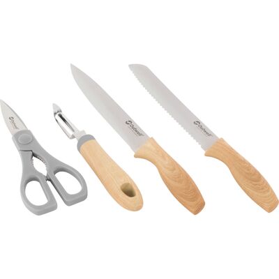 Outwell Chena Knife Set with Peeler and Scissors Blue OneSize Outwell Chena Knife Set with Peeler and Scissors Blue OneSize