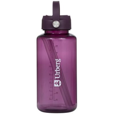 Urberg Tritan Flip Straw 1000ml Dark Purple One Size Urberg Tritan Flip Straw 1000ml Dark Purple One Size