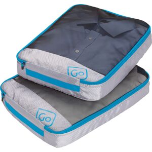 Go Travel Twin Packing Cubes Blue OneSize Go Travel Twin Packing Cubes Blue OneSize