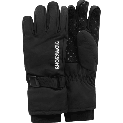 Didriksons Kids' Biggles Gloves Black 4-6 yr Didriksons Kids' Biggles Gloves Black 4-6 yr