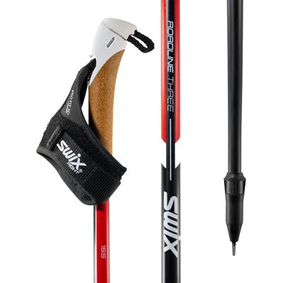 Swix Roadline 3 Pole Red/Black NoColor 165 cm Swix Roadline 3 Pole Red/Black NoColor 165 cm