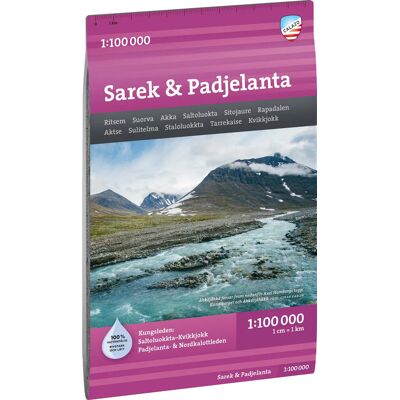 Calazo förlag Sarek & Padjelanta 1:100000 Nocolour One size Calazo förlag Sarek & Padjelanta 1:100000 Nocolour One size