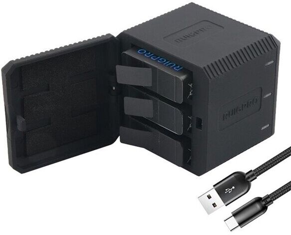 USB Batterladdare 3batterier till GoPro HERO6 /5/7 USB Batterladdare 3batterier till GoPro HERO6 /5/7