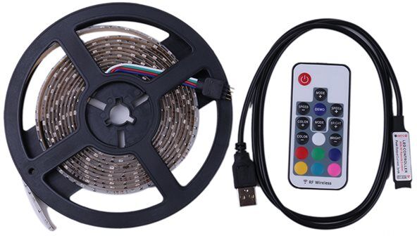 RGB Led Slinga USB med fjärrkontroll - 5 meter Vattentät RGB Led Slinga USB med fjärrkontroll - 5 meter Vattentät