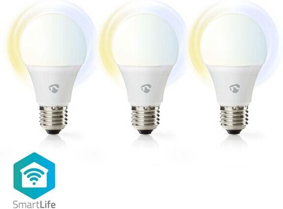 Nedis WiFi Smart LED-lampa E27 Varmt till kallt vitt