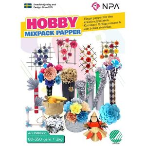 Hobby papper mix 80-350gr 2kg