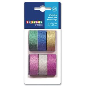 Washitape glitter 6/fp