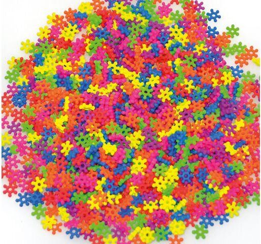 Plastpärlor blommor neon 2000/FP Plastpärlor blommor neon 2000/FP