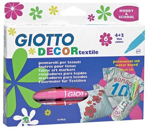 Textilfärgpenna GIOTTO Decor 6/FP Textilfärgpenna GIOTTO Decor 6/FP