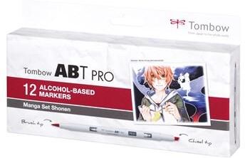 Tombow alkohol märkpenna ABT PRO Dual Brush 12P-5 manga (12) Tombow alkohol märkpenna ABT PRO Dual Brush 12P-5 manga (12)