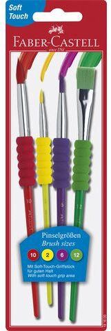Penselset Soft Grip 4 Storlekar 4/FP Penselset Soft Grip 4 Storlekar 4/FP