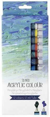 Akrylfärgset Sense 12x12 ml Akrylfärgset Sense 12x12 ml