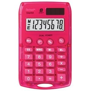 Rebell pocket calculator Starlet pink