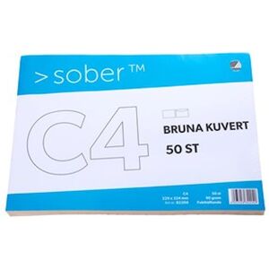 Kuvert brun C4 FH (50)