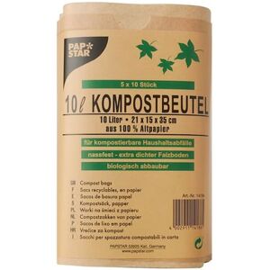 Kompostpåse PURE 10L brun 50/fp