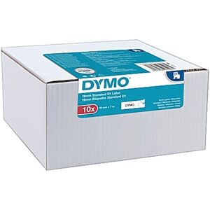 Tape DYMO D1 19mm Svart på Vit Bulk