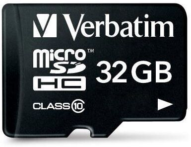 Verbatim Micro SDHC Card 32GB Class 10 w/adaptor