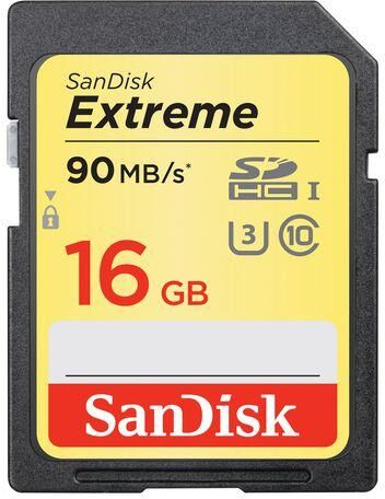 SanDisk Minneskort SANDISK SDHC 16GB Extreme