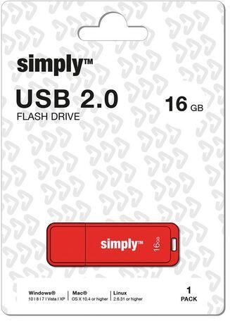 USB-Minne SIMPLY USB 2.0 16GB Cap