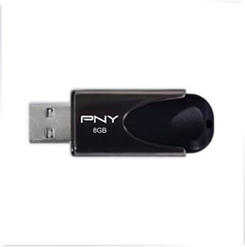 PNY USB 2.0 Attache 4 8GB, Black PNY USB 2.0 Attache 4 8GB, Black