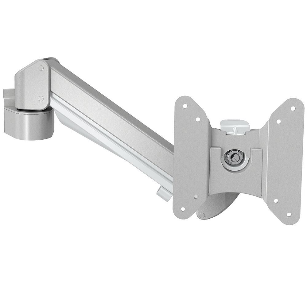 Monitorarm STOCKHOLM Toolbar 3-8 kg, Gasfjädrad Silver