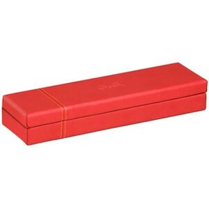 Rhodiarama pencil box 21x5,5x3cm Poppy