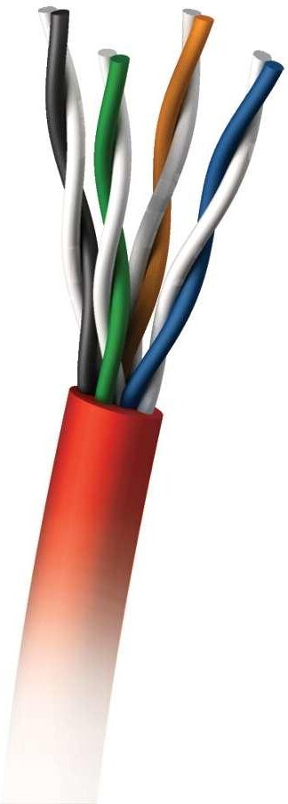 C2G - Bulkkabel - 305 m - UTP - CAT 5e - plenum, fast - röd C2G - Bulkkabel - 305 m - UTP - CAT 5e - plenum, fast - röd