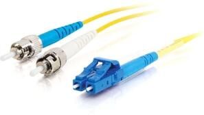 C2G LC-ST 9/125 OS1 Duplex Singlemode PVC Fiber Optic Cable C2G LC-ST 9/125 OS1 Duplex Singlemode PVC Fiber Optic Cable