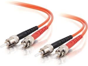 C2G ST-ST 50/125 OM2 Duplex Multimode PVC Fiber Optic Cable C2G ST-ST 50/125 OM2 Duplex Multimode PVC Fiber Optic Cable