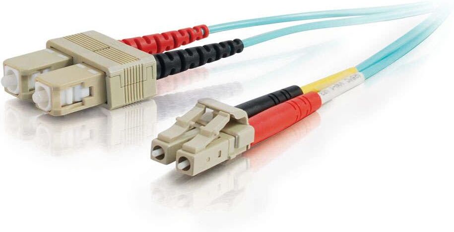 C2G LC-SC 10Gb 50/125 OM3 Duplex Multimode PVC Fiber Optic Cable C2G LC-SC 10Gb 50/125 OM3 Duplex Multimode PVC Fiber Optic Cable