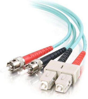 C2G SC-ST 10Gb 50/125 OM3 Duplex Multimode PVC Fiber Optic Cable C2G SC-ST 10Gb 50/125 OM3 Duplex Multimode PVC Fiber Optic Cable