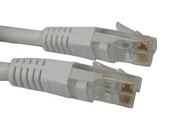 SAVER Network Cat 6 Cable, White (2m)