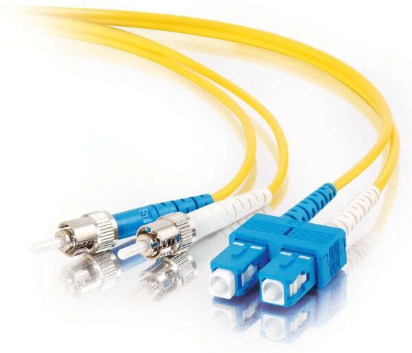 C2G SC-ST 9/125 OS1 Duplex Singlemode PVC Fiber Optic Cable C2G SC-ST 9/125 OS1 Duplex Singlemode PVC Fiber Optic Cable