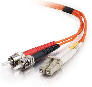 C2G LC-ST 50/125 OM2 Duplex Multimode PVC Fiber Optic Cable C2G LC-ST 50/125 OM2 Duplex Multimode PVC Fiber Optic Cable