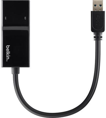 Belkin - Nätverksadapter - USB 3.0 - Gigabit Ethernet Belkin - Nätverksadapter - USB 3.0 - Gigabit Ethernet