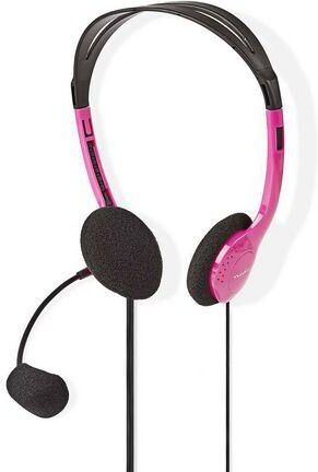 Datorheadset NEDIS CHST100 Rosa