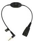 Jabra headsetkabel med 3,5mm kontakt snabburkoppling Jabra headsetkabel med 3,5mm kontakt snabburkoppling