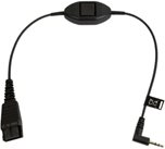 Jabra - Headset-kabel - mikrojack (hane) till Snabburkoppling Jabra - Headset-kabel - mikrojack (hane) till Snabburkoppling