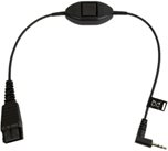 Jabra - Headset-kabel - mikrojack (hane) till Snabburkoppling