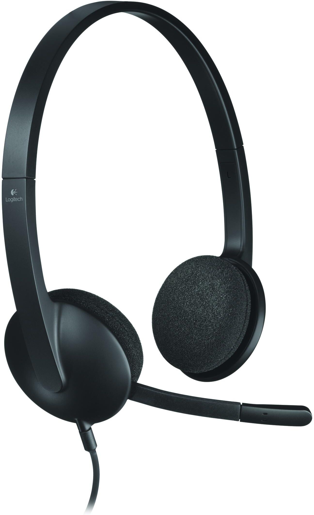 Logitech USB Headset H340 - Headset - på örat - kabelansluten Logitech USB Headset H340 - Headset - på örat - kabelansluten
