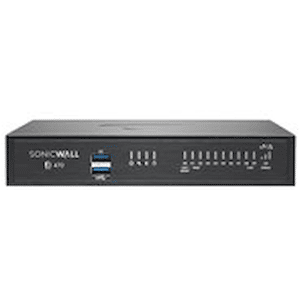 Essential Foods SonicWall TZ470 - Essential Edition - säkerhetsfunktion - med 3