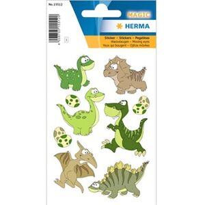 Herma stickers Magic dino kids foil (1) 10st