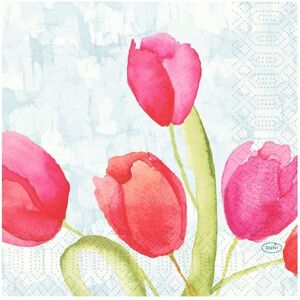 Servetter Tulips 3-lags 33X33cm 50/fp